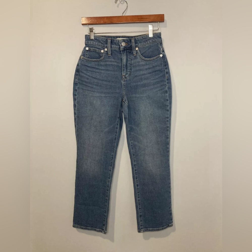 Madewell Womens Petite Curvy Slim Demi Boot Jeans Enright Wash 24P